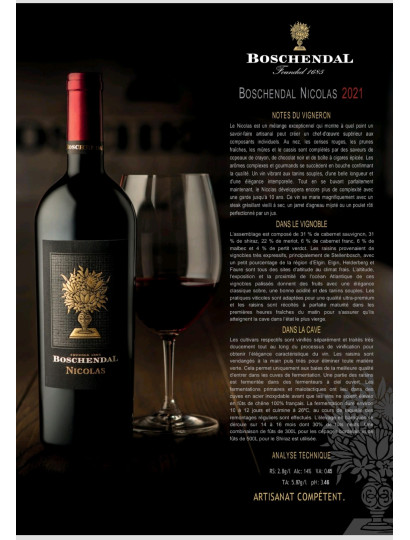 Boschendal Nicolas - 75Cl